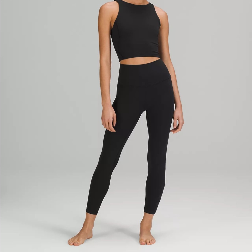 Lululemon - Align High-Rise Pant 28" - Black Nulu Fabric - Full Length Legging